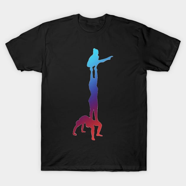 A silhouette of a women’s group T-Shirt by artsyreader